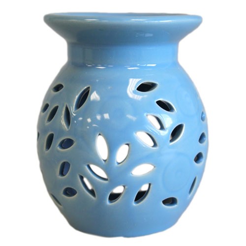 Ancient Wisdom 3x Floral Oil Burner - Blue