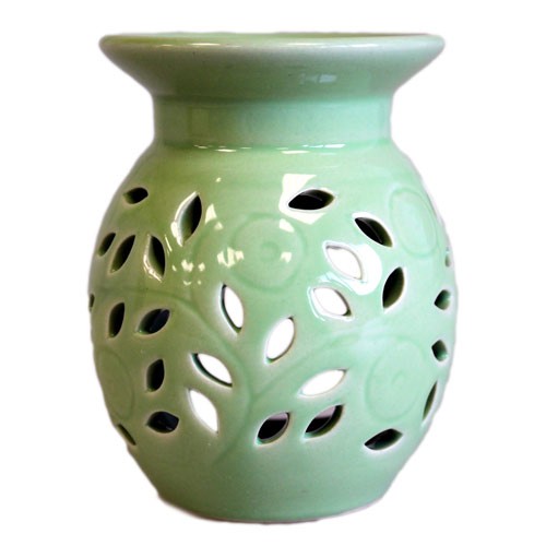 ancient wisdom 3x Floral Oil Burner - Lime