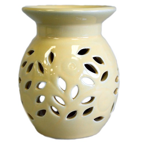 Ancient Wisdom 3x Floral Oil Burner - Orange