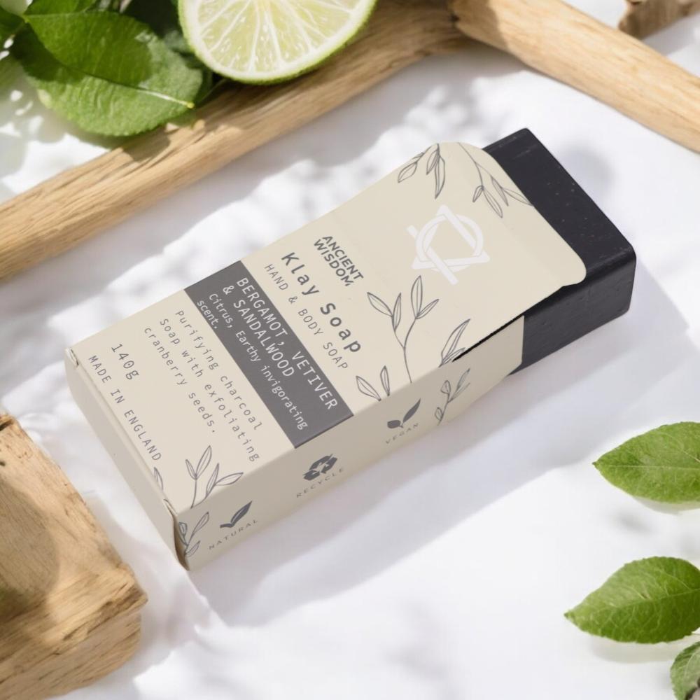 Ancient Wisdom 3x Klay Soap - Bergamot & Sandalwood