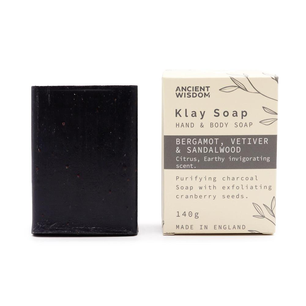 ancient wisdom 3x Klay Soap - Bergamot & Sandalwood