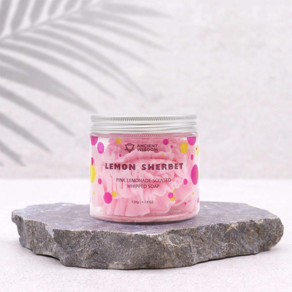 Ancient Wisdom 3x Lemon Sherbet Whipped Soap 120g