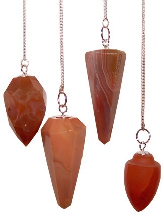 Ancient Wisdom 3x Magic Pendulum - Carnelian
