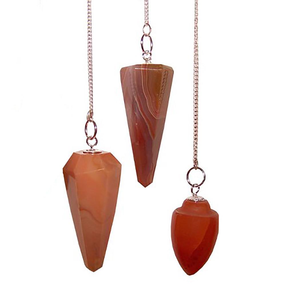 ancient wisdom 3x Magic Pendulum - Carnelian