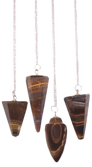 Ancient Wisdom 3x Magic Pendulum - Tiger Eye