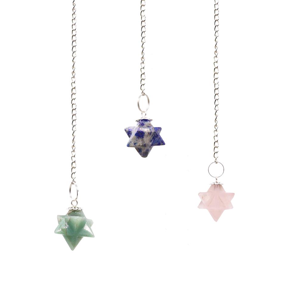 ancient wisdom 3x Merkaba (star) Pendulum - (asst)