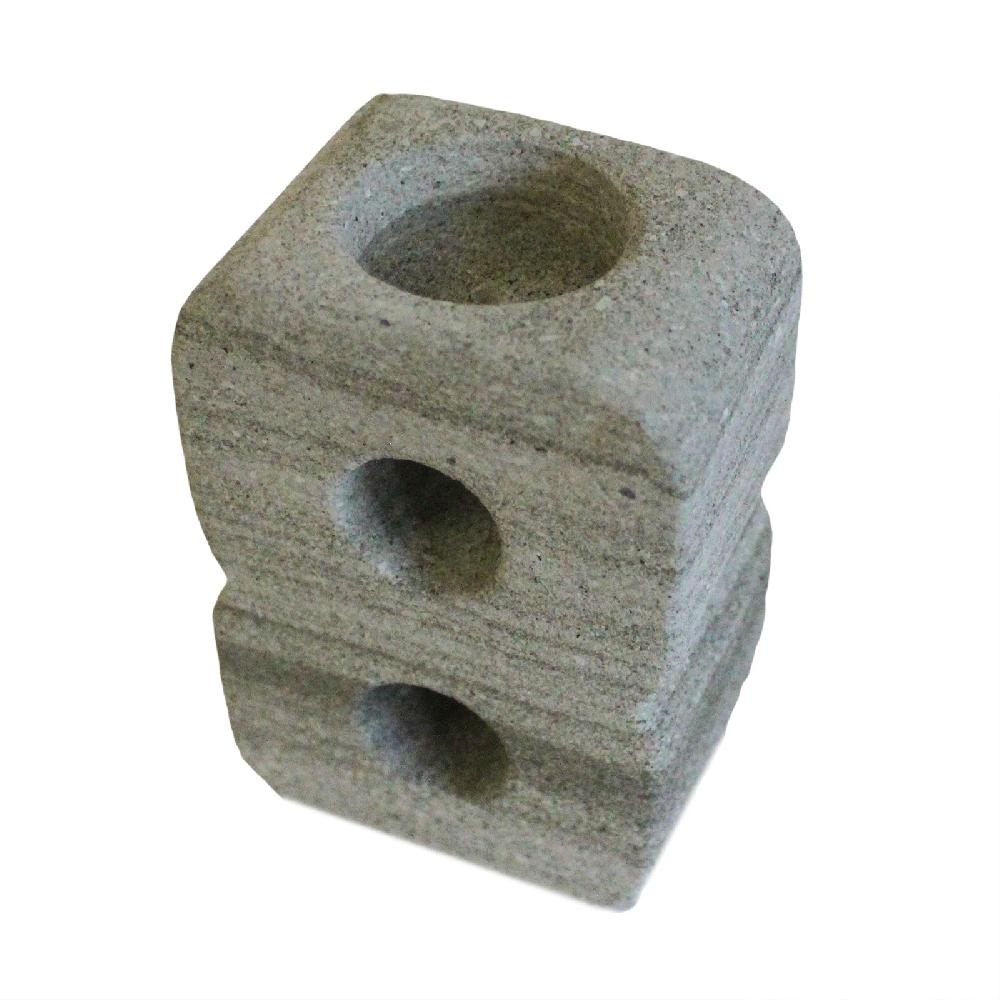 Ancient Wisdom 3x No.8 Granite Candle Holder