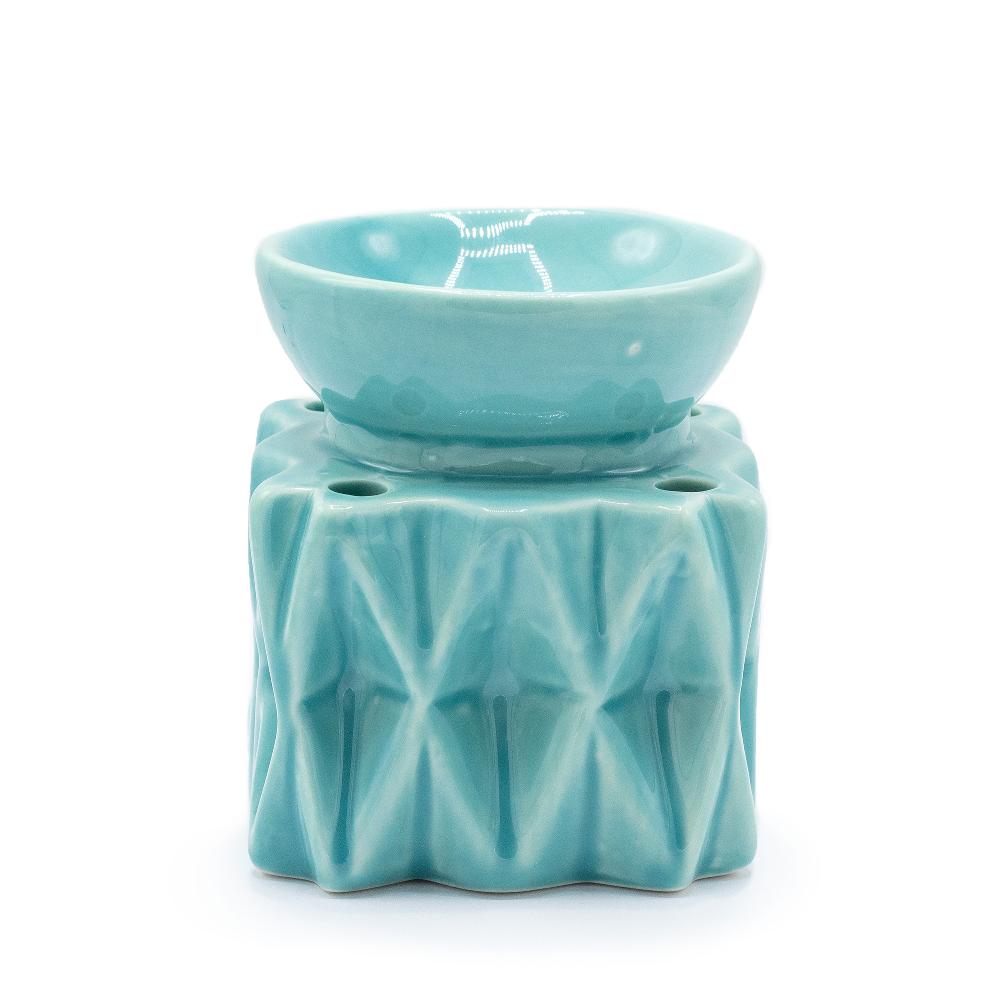 ancient wisdom 3x Oil Burner Geometric - Blue