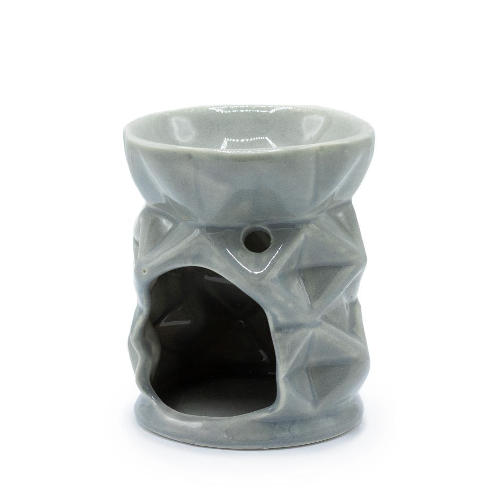 Ancient Wisdom 3x Oil Burner Geometric - Grey