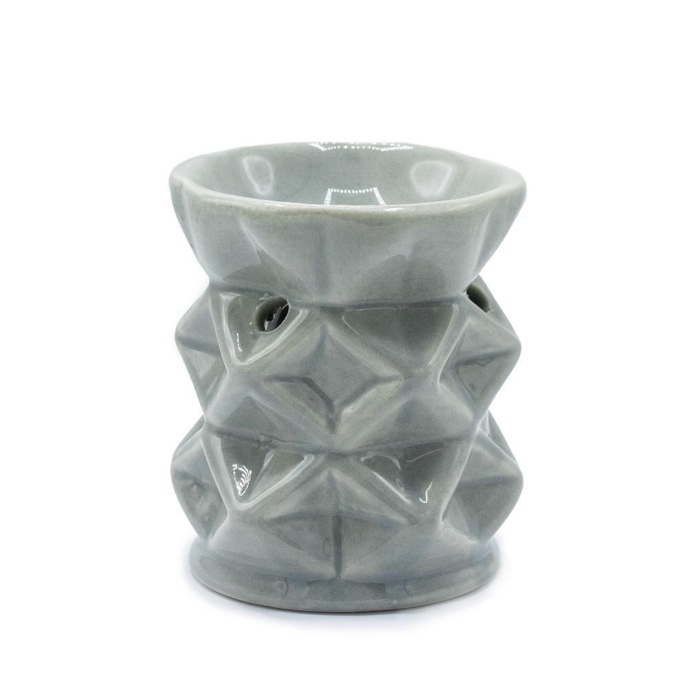 ancient wisdom 3x Oil Burner Geometric - Grey