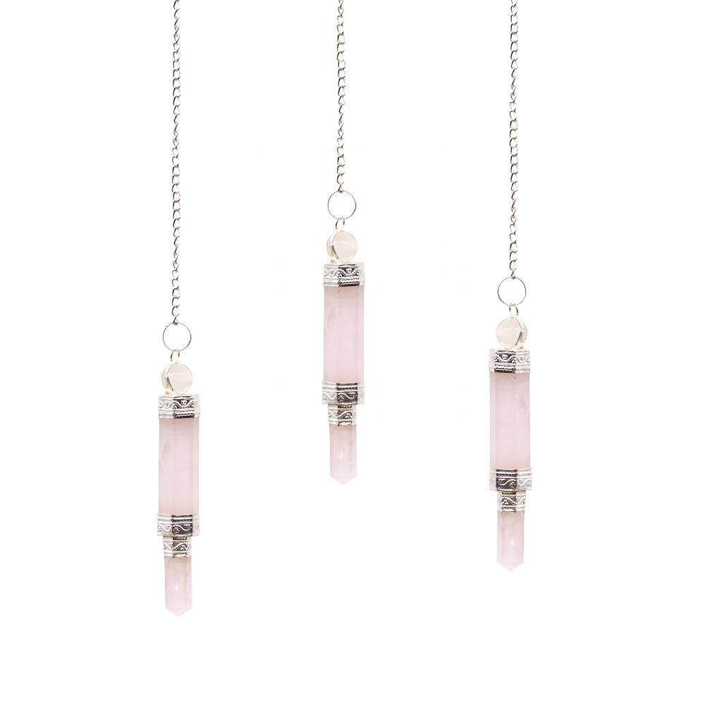 ancient wisdom 3x Pendulum - Rose Quartz