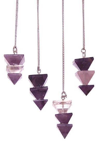 Ancient Wisdom 3x Pyramid Pendulum - (asst)