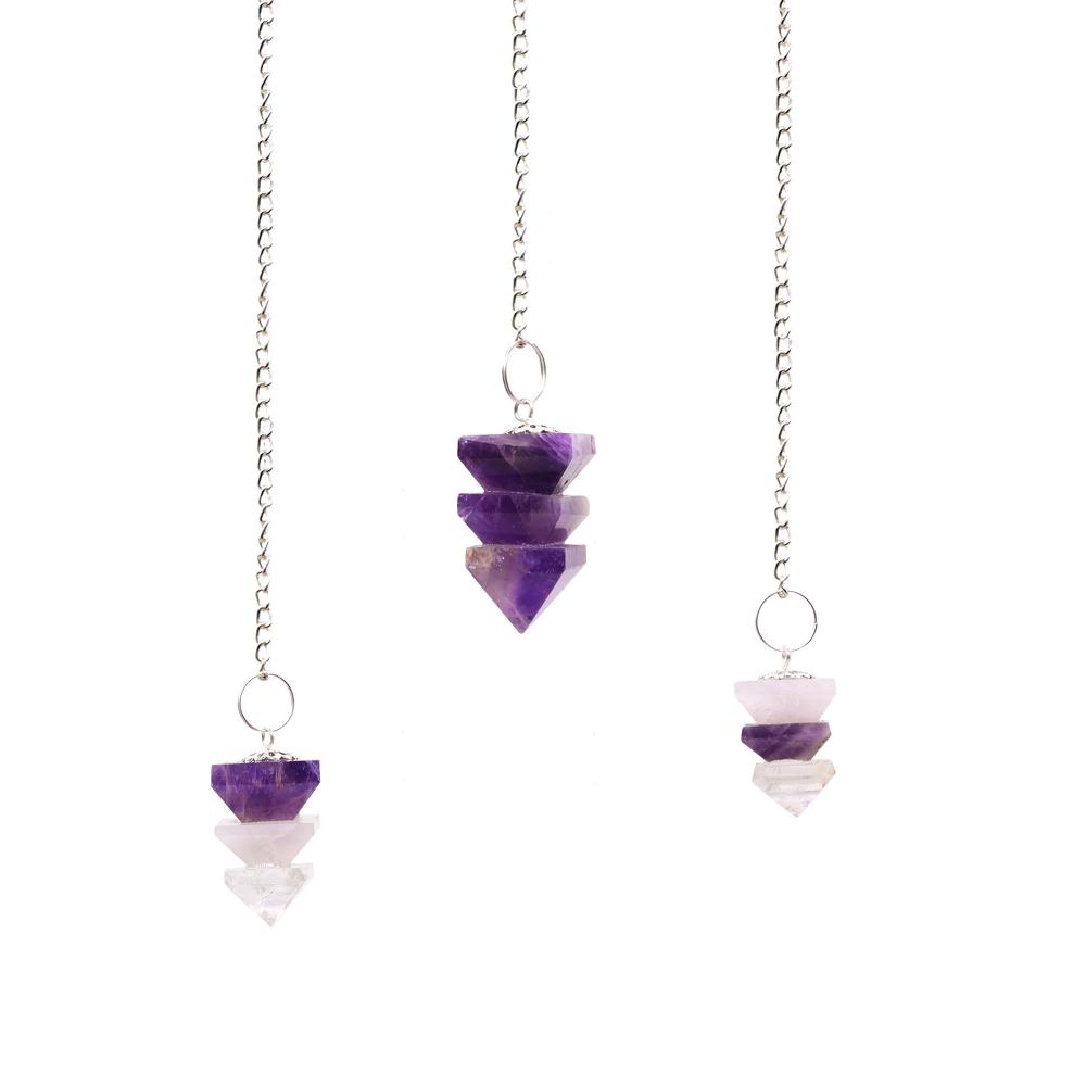 ancient wisdom 3x Pyramid Pendulum - (asst)