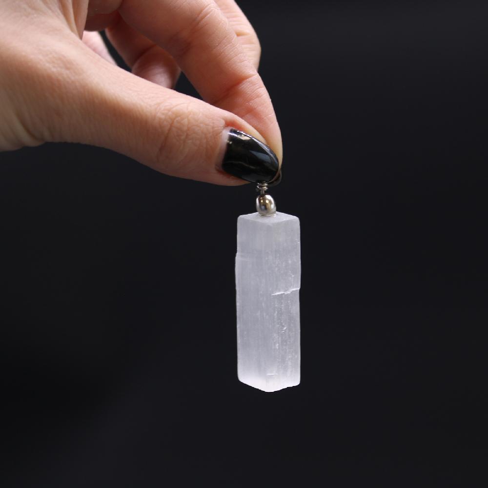 Ancient Wisdom 3x Selenite Natural Pendant