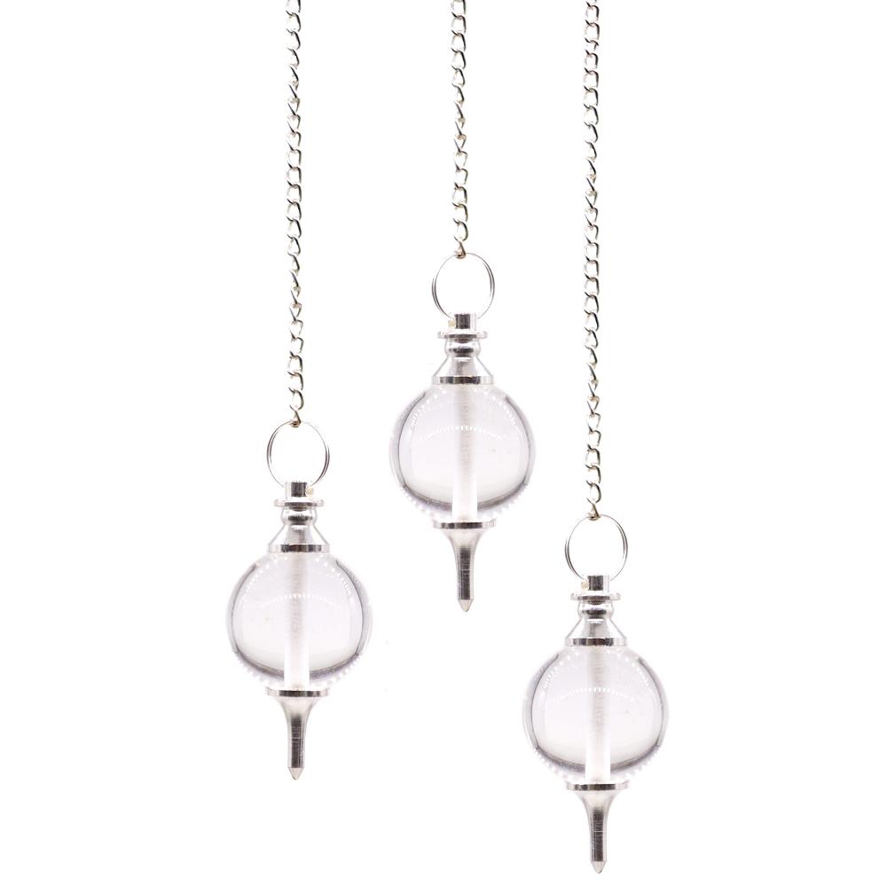 ancient wisdom 3x Sphere Pendulums - Rock Quartz