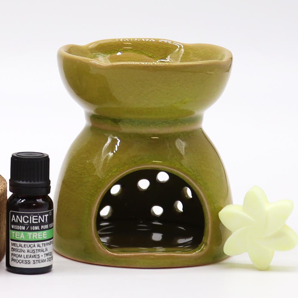 Ancient Wisdom 3x Tree Of Life Oil Burner - Lime