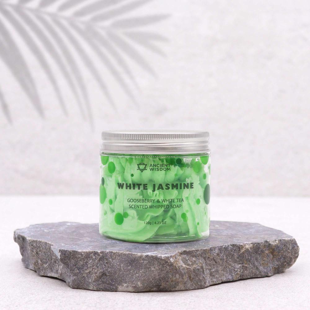 Ancient Wisdom 3x White Jasmine Whipped Soap 120g