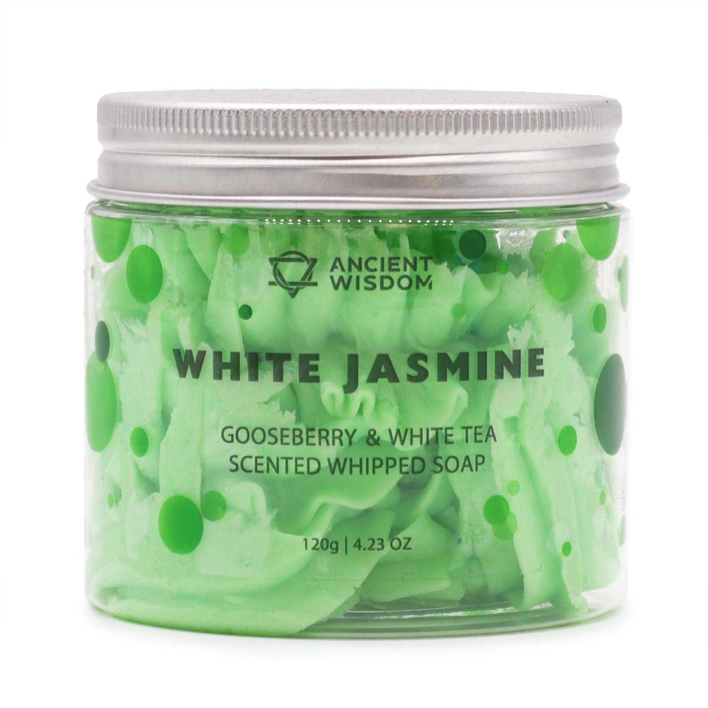 ancient wisdom 3x White Jasmine Whipped Soap 120g