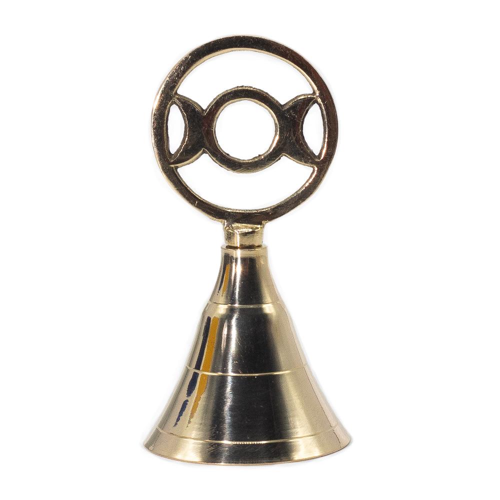 ancient wisdom 4x Altar Brass Bell - Three Moon