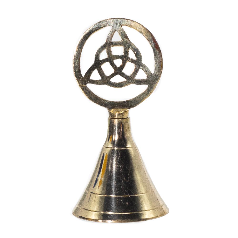 ancient wisdom 4x Altar Brass Bell - Triquetra