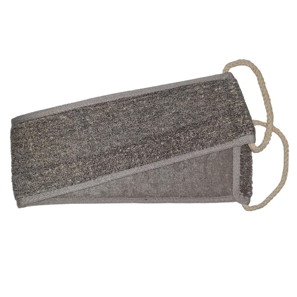 Ancient Wisdom 4x Bamboo & Linen Back Strap - Charcoal