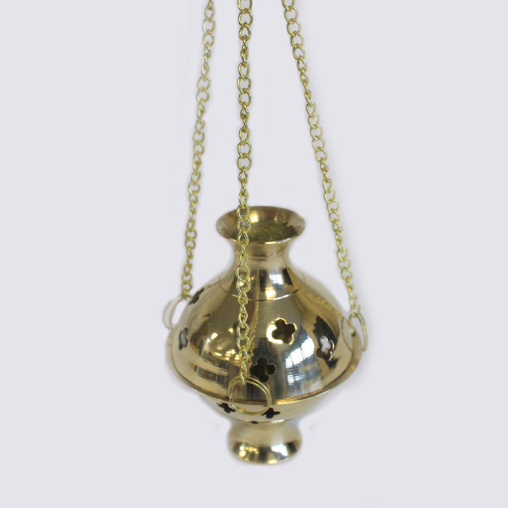 Ancient Wisdom 4x Hanging Brass Incense Burner