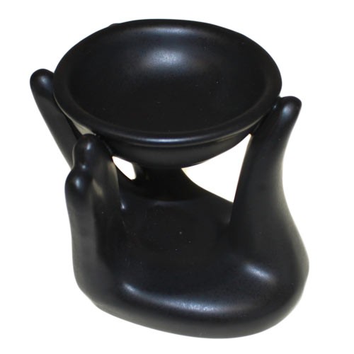 ancient wisdom 4x Helping Hand Oil Burner - Black