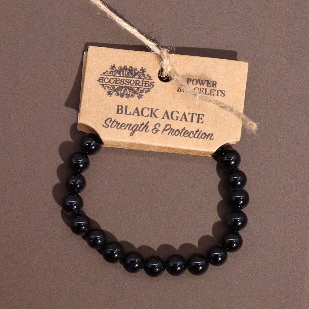 Ancient Wisdom 4x Power Bracelet - Black Agate