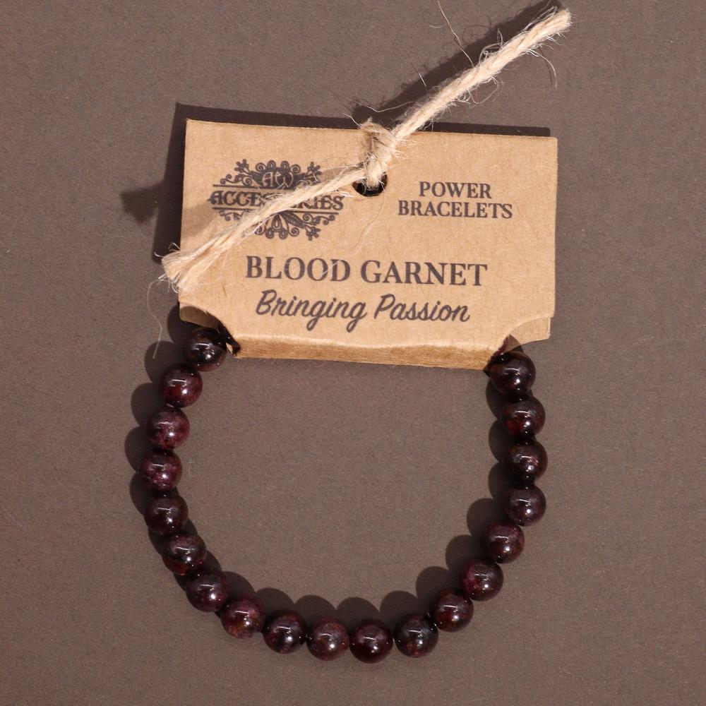 Ancient Wisdom 4x Power Bracelet - Blood Garnet