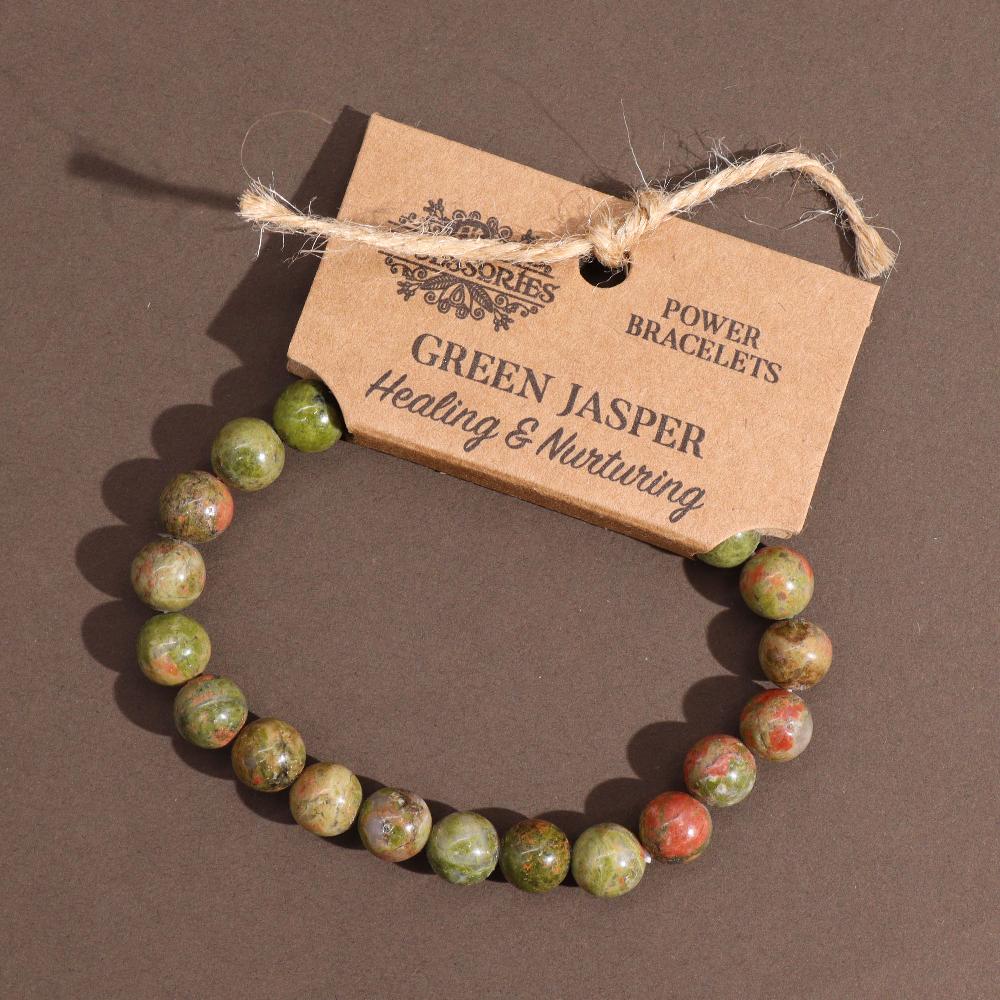 Ancient Wisdom 4x Power Bracelet - Green Jasper