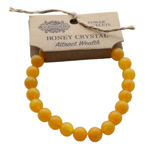 Ancient Wisdom 4x Power Bracelet - Honey Crystal