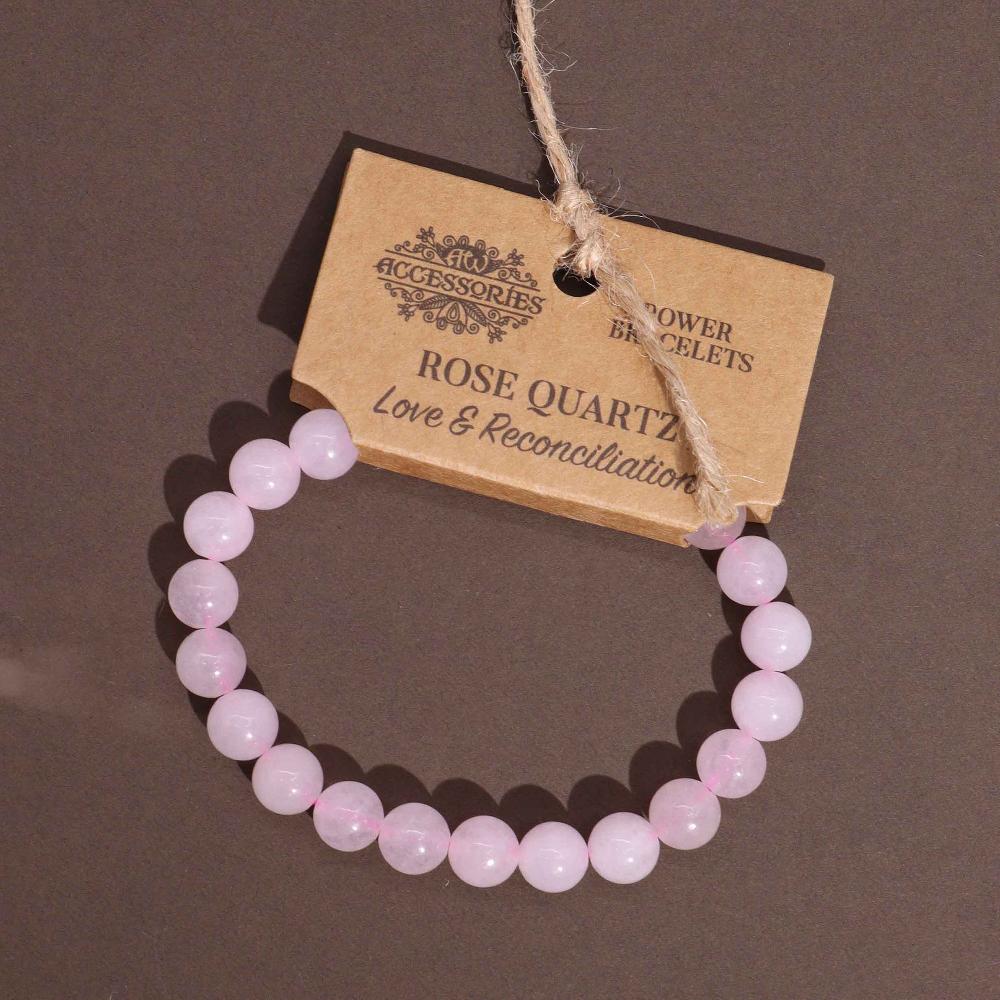 Ancient Wisdom 4x Power Bracelet - Rose Quartz