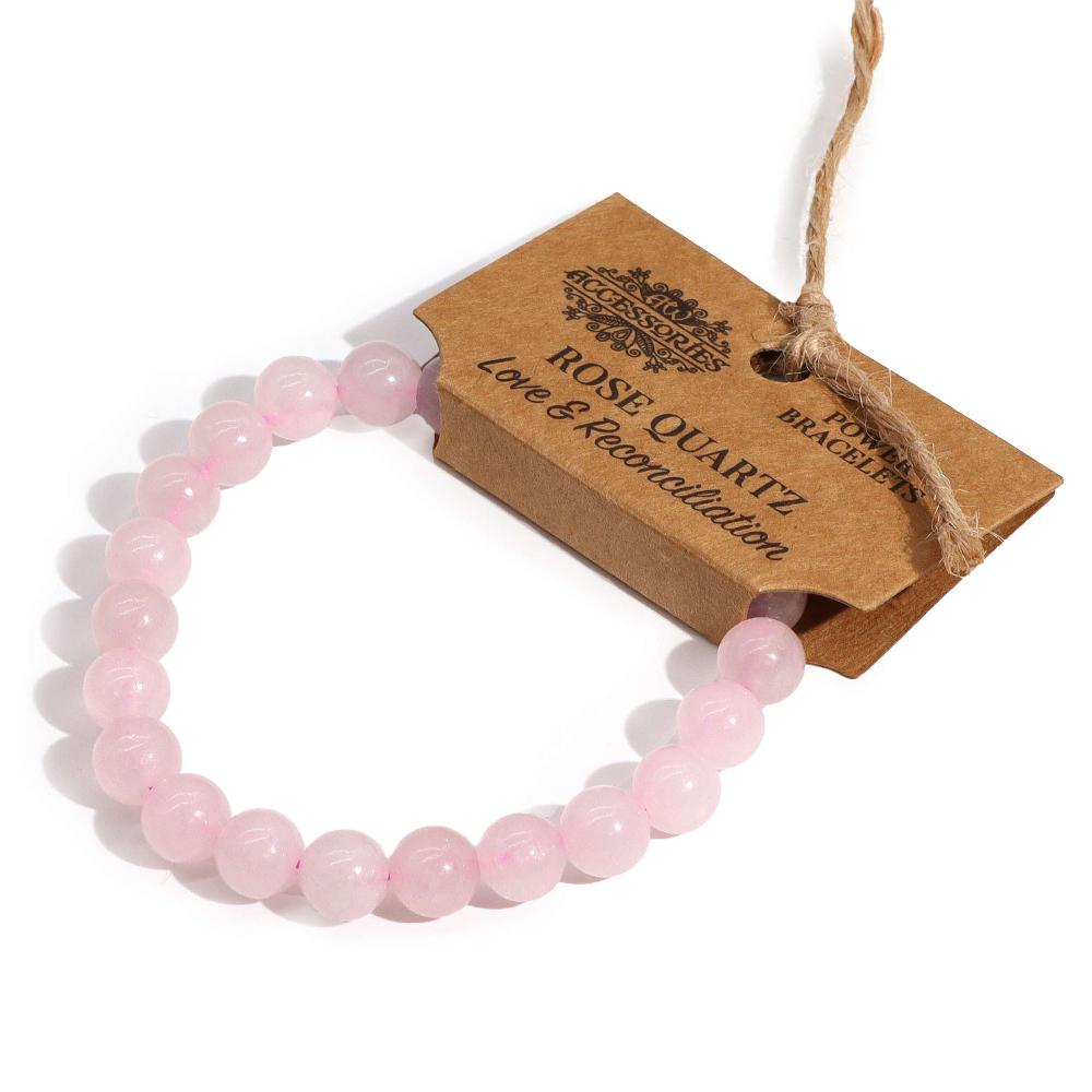 ancient wisdom 4x Power Bracelet - Rose Quartz