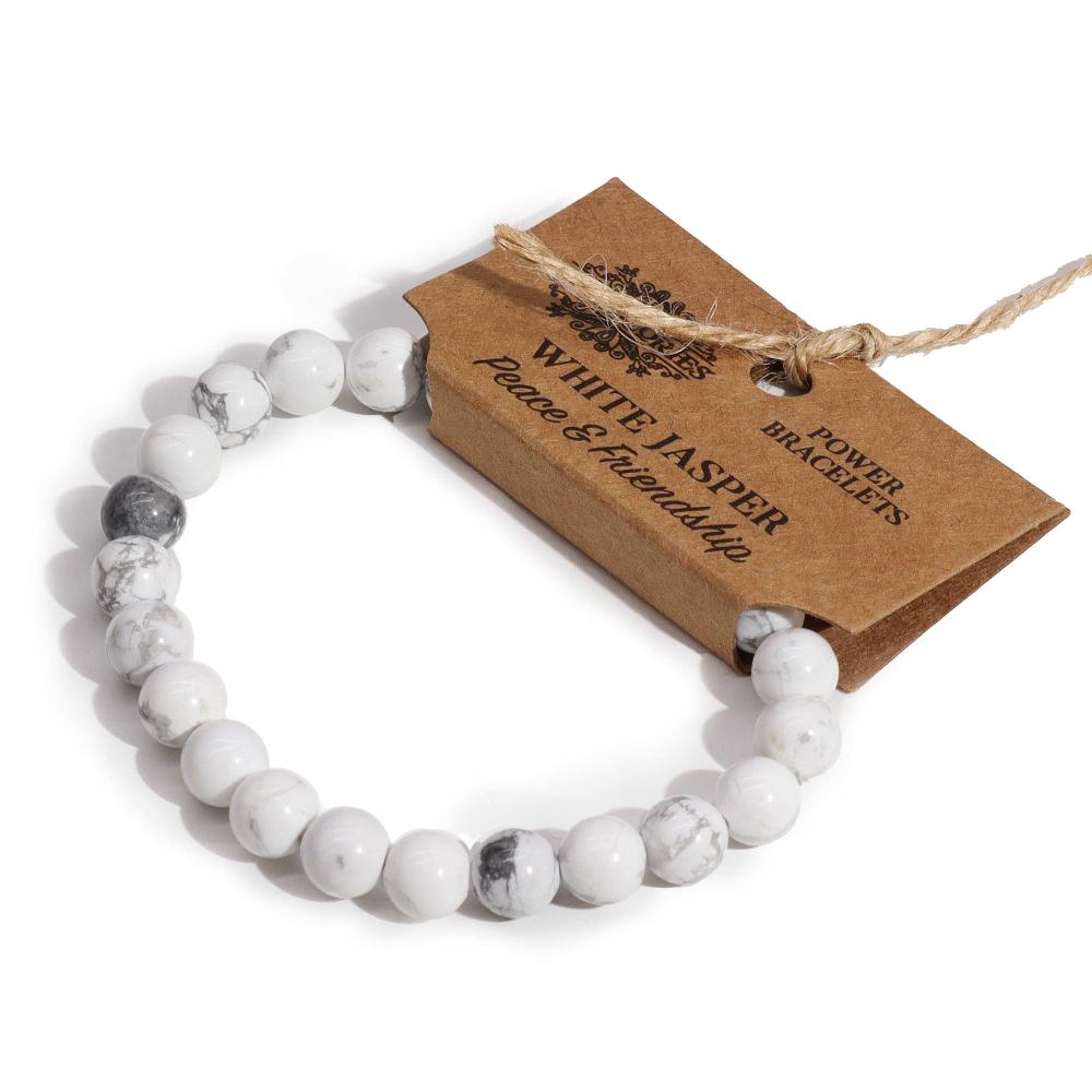 ancient wisdom 4x Power Bracelet - White Jasper