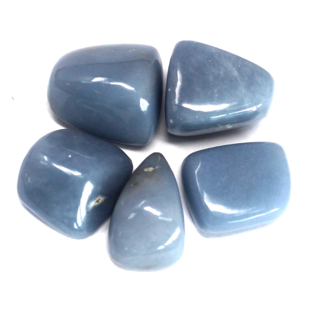ancient wisdom 4x Premium Tumble Stones - Angelite