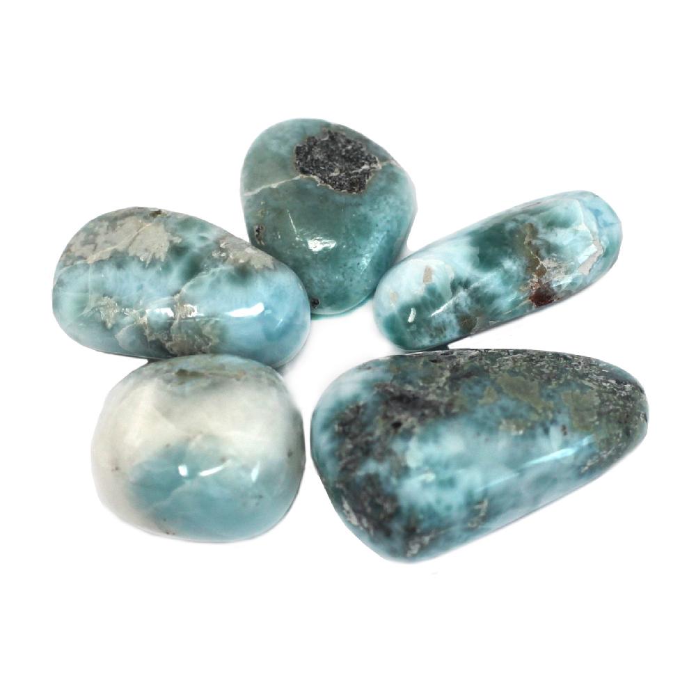 Ancient Wisdom 4x Premium Tumble Stones - Larimar