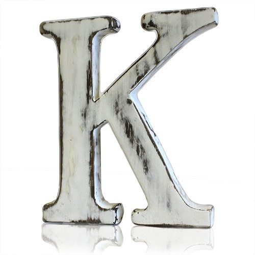 ancient wisdom 4x Shabby Chic Letters - K