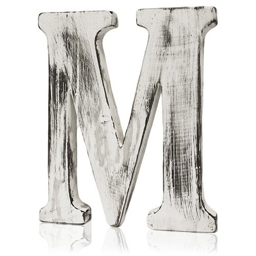 ancient wisdom 4x Shabby Chic Letters - M