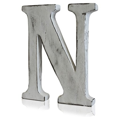 ancient wisdom 4x Shabby Chic Letters - N