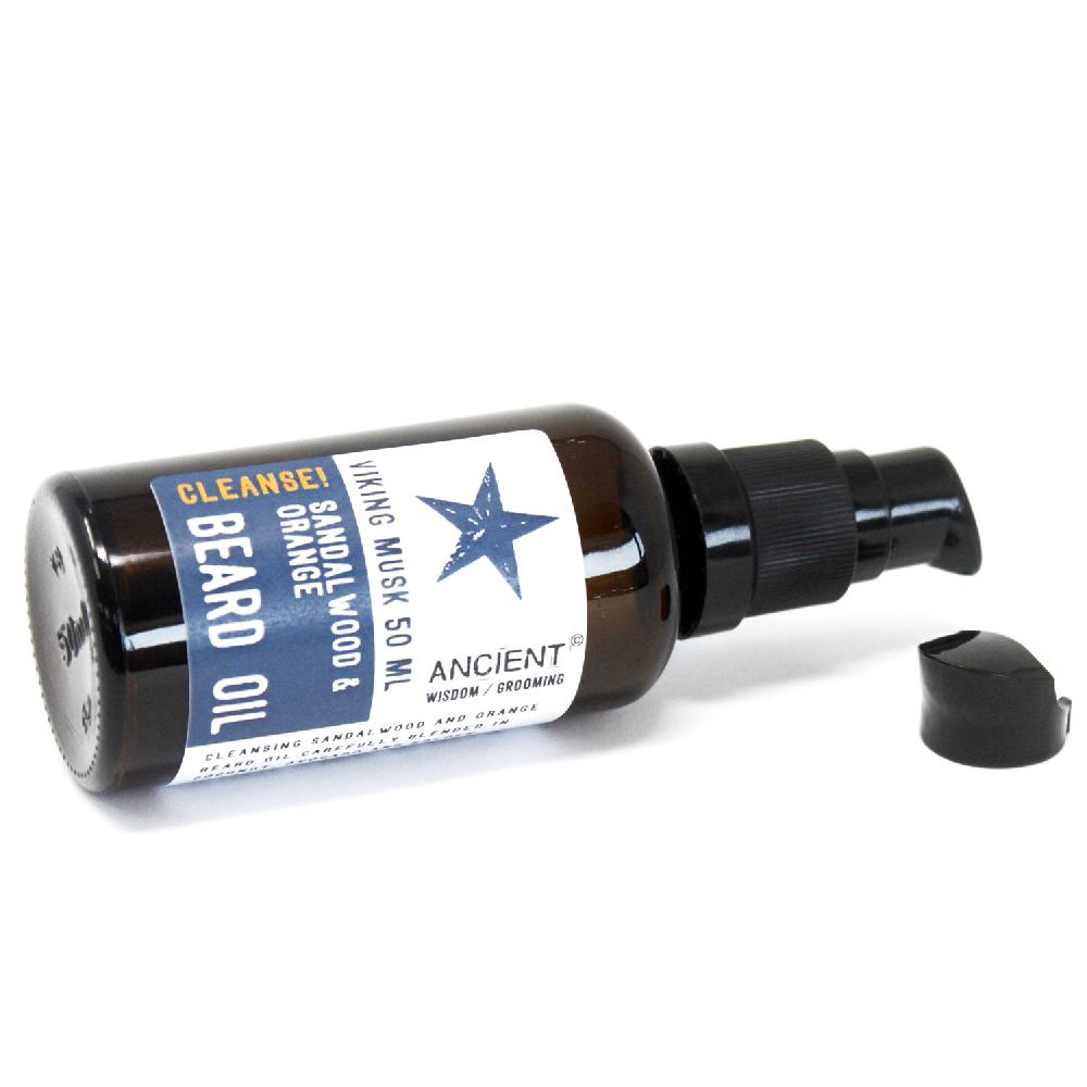 Ancient Wisdom 50ml Beard Oil - Viking Musk - Cleanse