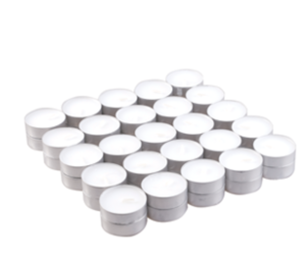 ancient wisdom 50x Unscented Tealight (4hr)