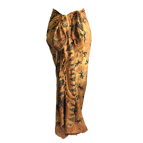 ancient wisdom 5x Bali Gecko Sarongs - Chocolate