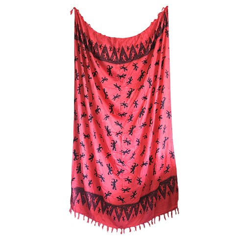 Ancient Wisdom 5x Bali Gecko Sarongs - Pink