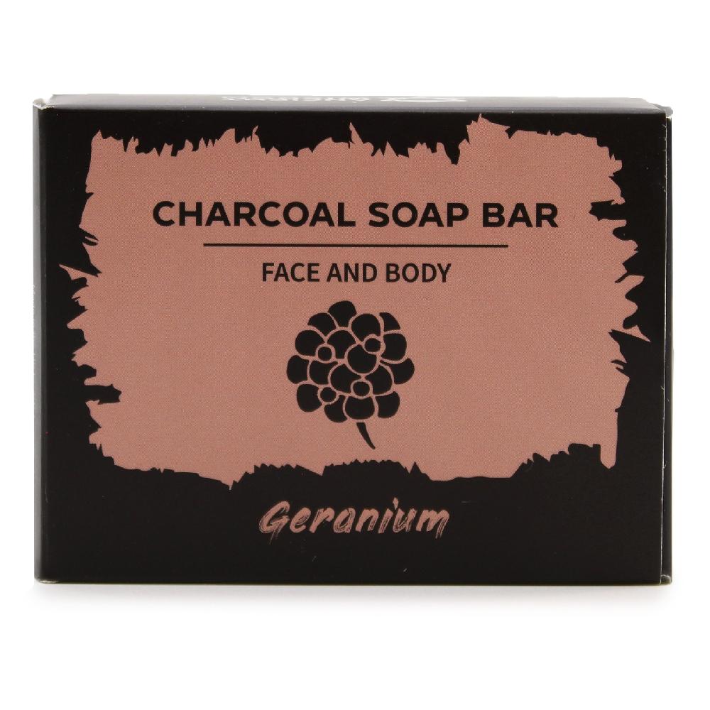 ancient wisdom 5x Charcoal Soap 85g - Geranium