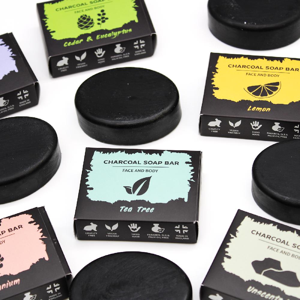 Ancient Wisdom 5x Charcoal Soap 85g - Tea Tree
