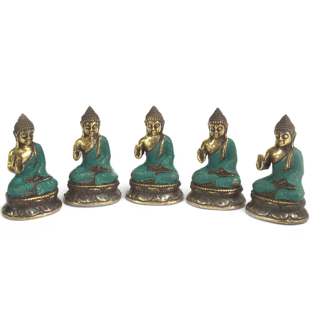ancient wisdom 5x Mini Hand Up Sitting Buddha