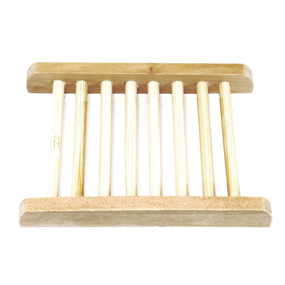 Ancient Wisdom 6x Hemu Wood Soap Dish - Ladder