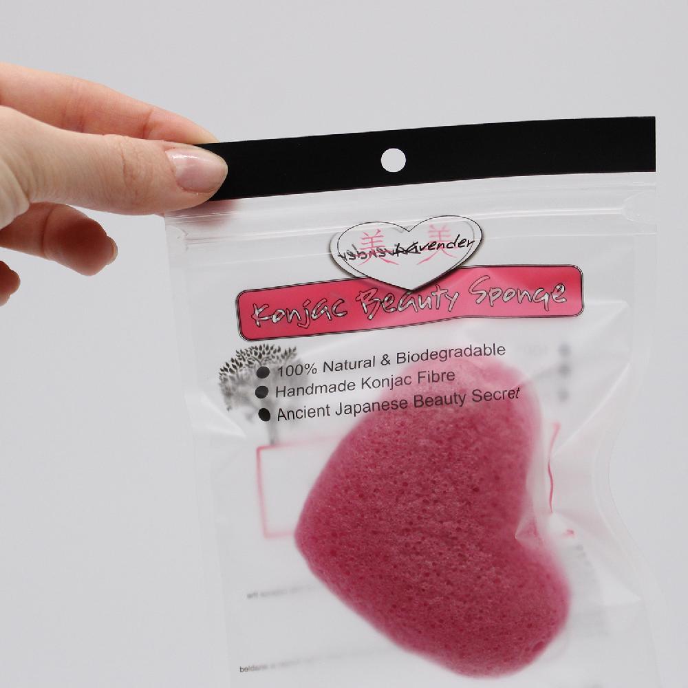 Ancient Wisdom 6x Konjac Heart Sponge - Peach