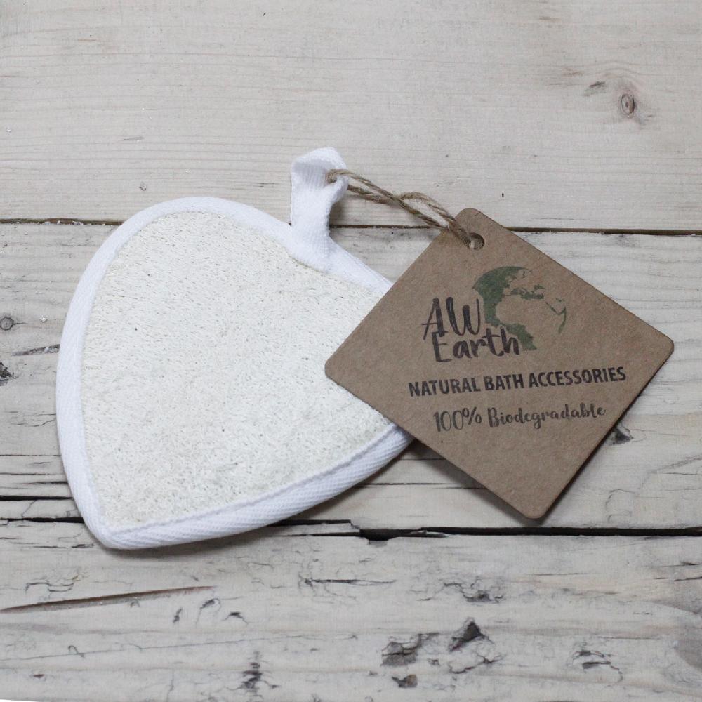 ancient wisdom 6x Natural Loofah Body Scrubs - Heart
