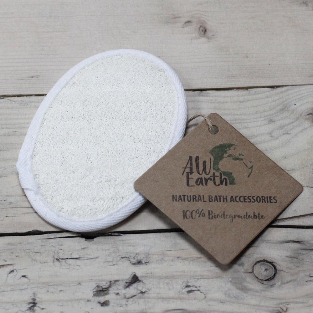 ancient wisdom 6x Natural Loofah Body Scrubs - Oval